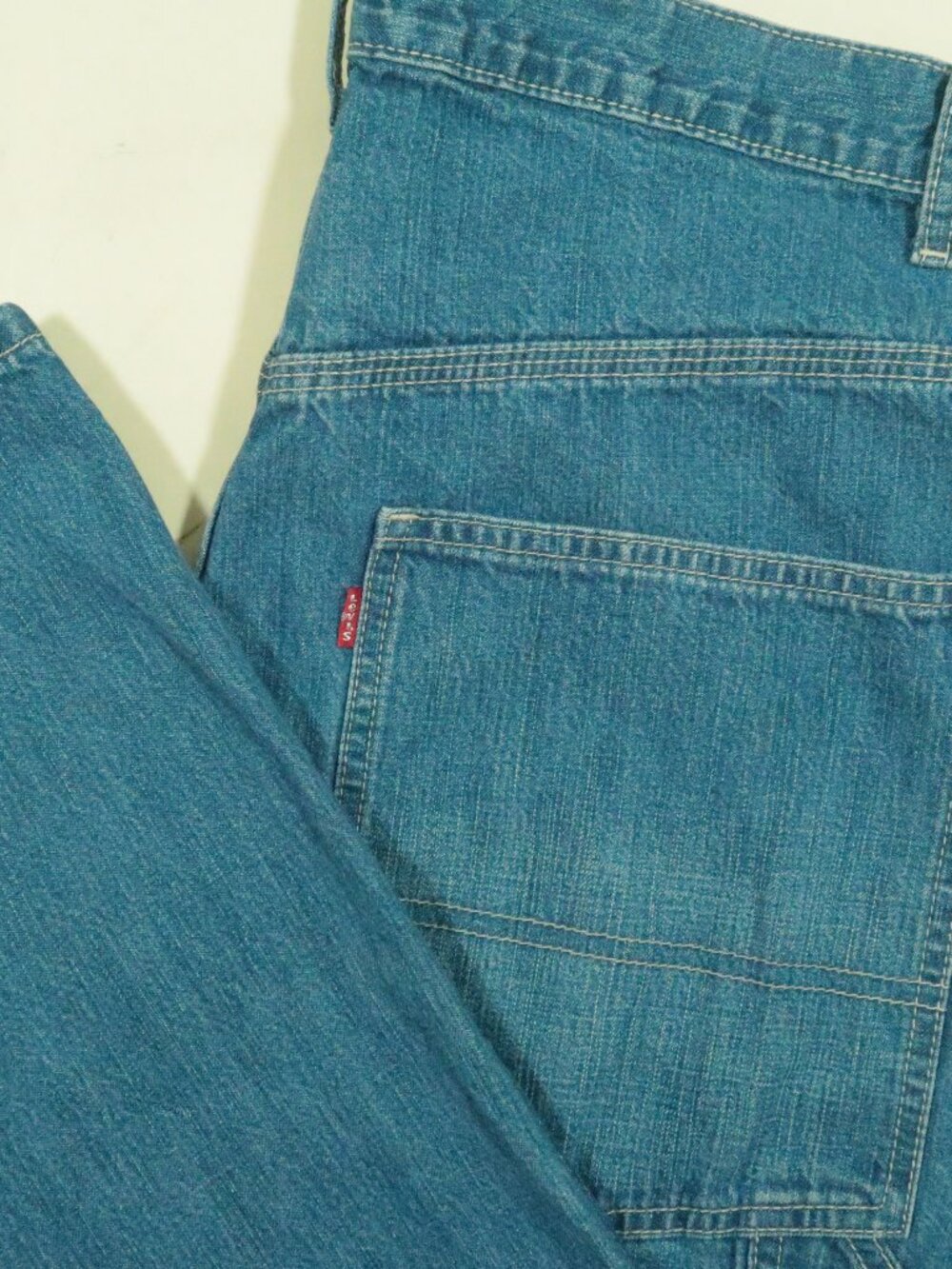 Vintage Y2K Levis Baggy Carpenter Jeans Mens 34 Blue Workwear